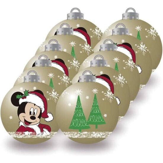 BOLAS NAVIDAD 6CM PACK 10 MINNIE MOUSE "LUCKY" image 0