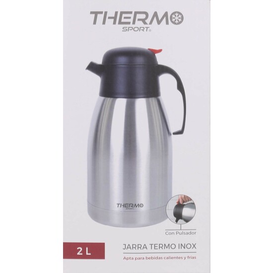 JARRA TERMO INOX 2LT.C/PULSADOR THERMOSPORT image 1