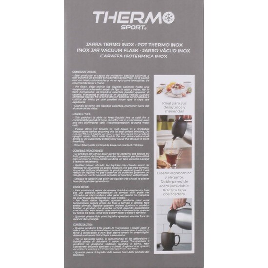 JARRA TERMO INOX 2LT.C/PULSADOR THERMOSPORT image 2