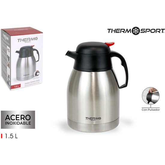 JARRA TERMO INOX 1.5LT C/PULSADOR THERMOSPORT image 0