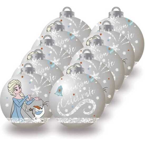 BOLAS NAVIDAD 6CM PACK 10 FROZEN II "MEMORIES" image 0