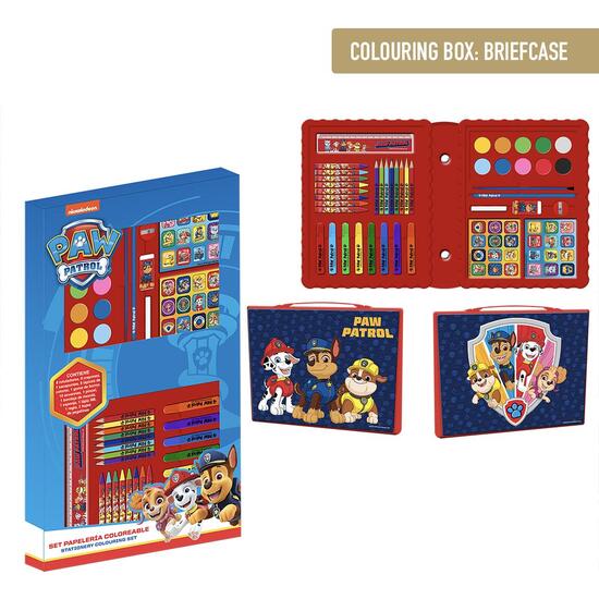 SET PAPELERÍA COLOREABLE CAJA PAW PATROL image 0