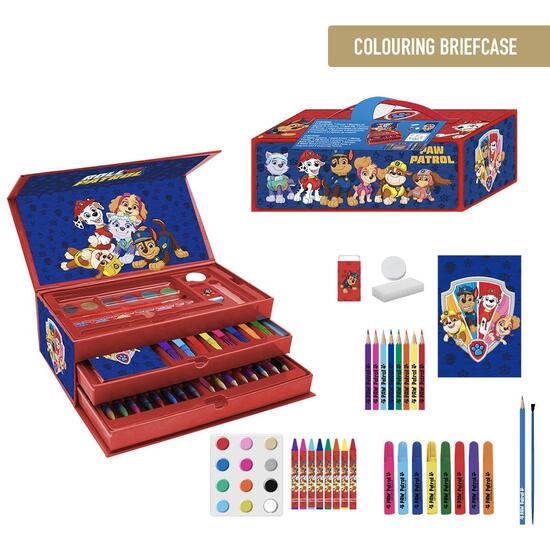 SET PAPELERÍA COLOREABLE MALETÍN PAW PATROL image 0