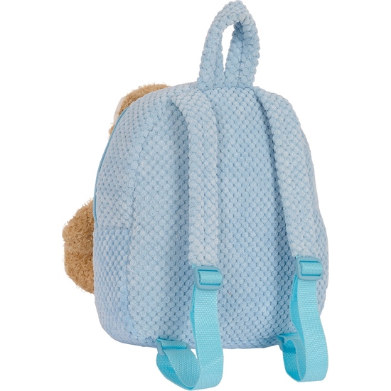 MOCHILA PREESCOLAR CON OSITO SAFTA AZUL PASTEL image 1