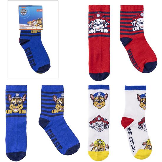 PACK CALCETINES 3 PIEZAS PAW PATROL image 0