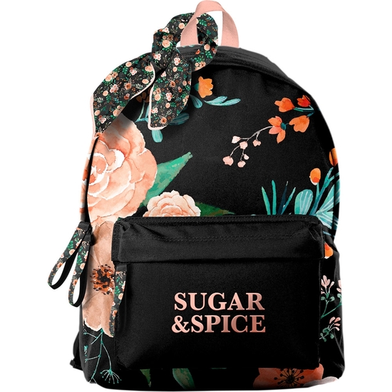 MOCHILA AMBAR FLORES SUGAR&SPICE ESPALDA ACOLCHADA 40X30 CM image 0