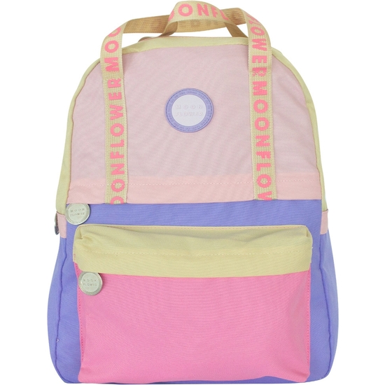 MOCHILA AMBAR MOONFLOWER PASTEL CON ASAS BOLSILLO OCULTO 40X30 CM image 0