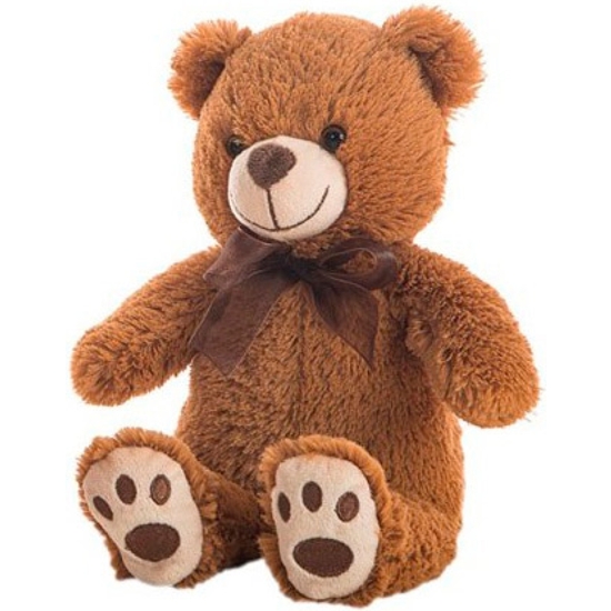 OSO PELUCHE CLÁSICO MARRÓN CON LAZO 22 CM. image 0