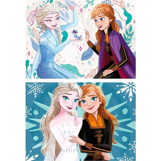 FROZEN PUZZLE DOBLE 2X20 PIEZAS image 1