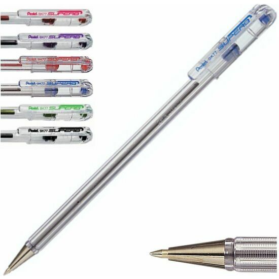 BOLIGRAFO SUPERB PENTEL BK77-A 0.7MM TAMAÑO - NEGRO image 0