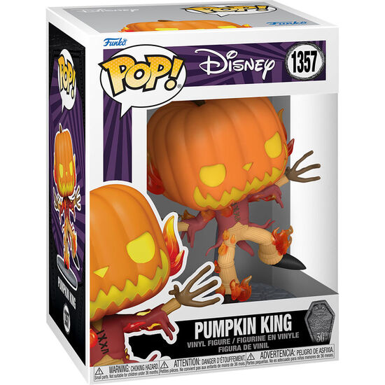 FIGURA POP DISNEY PESADILLA ANTES DE NAVIDAD 30TH ANNIVERSARY PUMPKIN KING image 0