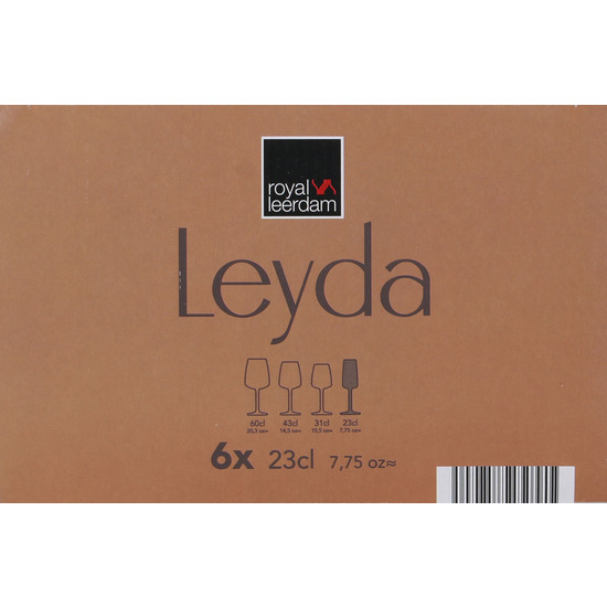 SET 6 COPAS CHAMPAGNE 23CL LEYDA image 3