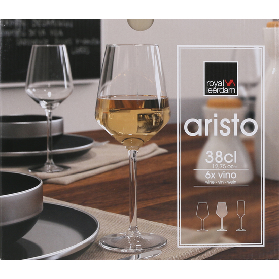 SET 6 COPAS VINO 38CL ARISTO image 1