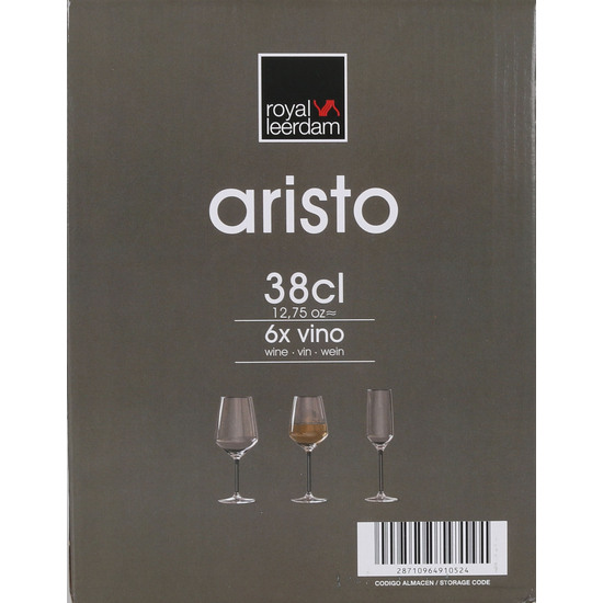 SET 6 COPAS VINO 38CL ARISTO image 2