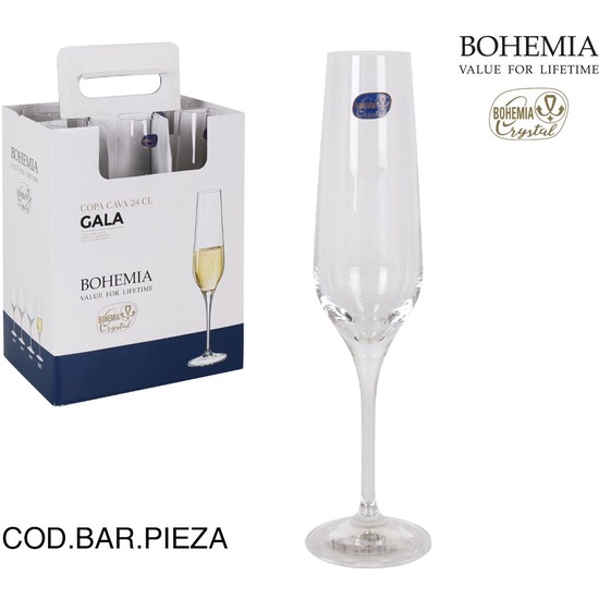 COPA CAVA 24CL CRISTAL BOHEMIA GALA image 0