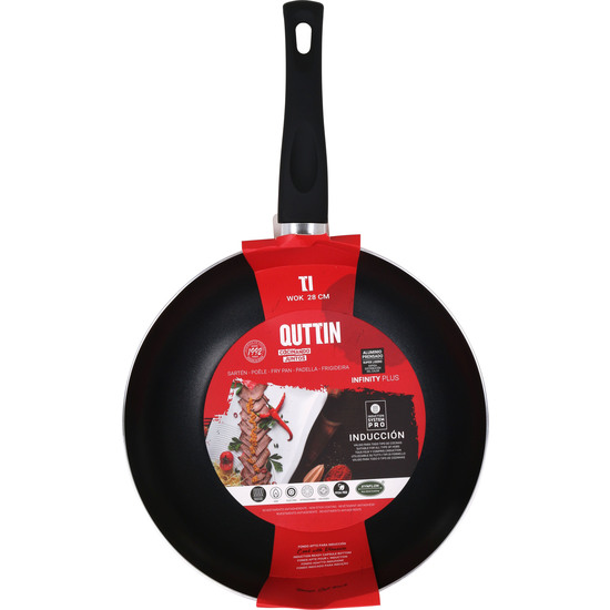 SARTEN WOK 28CM ROJA SOFT.T INFI.PL QUTTIN image 1