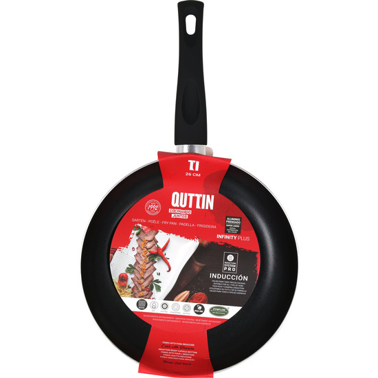SARTEN 26CM ROJA SOFT T.INFINITY PL QUTTIN image 1