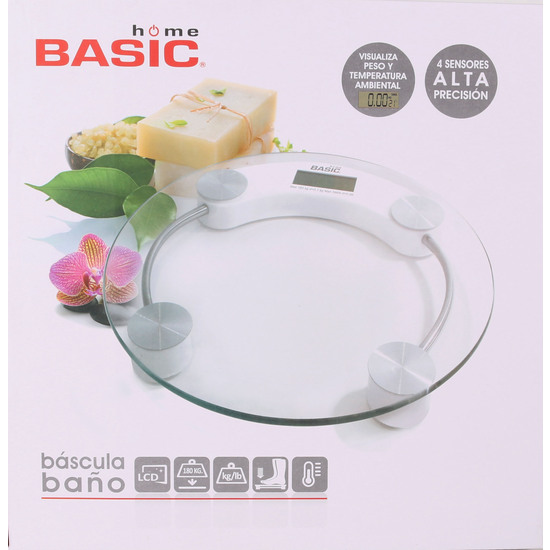 BASCULA BAÑO DIGITAL 150KG RED. BASIC HOME image 3