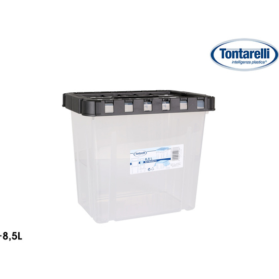 CAJA ALMACENAJE C/TAPA DOBLE 8 5L DOUBLE TRANS/ANTR image 0