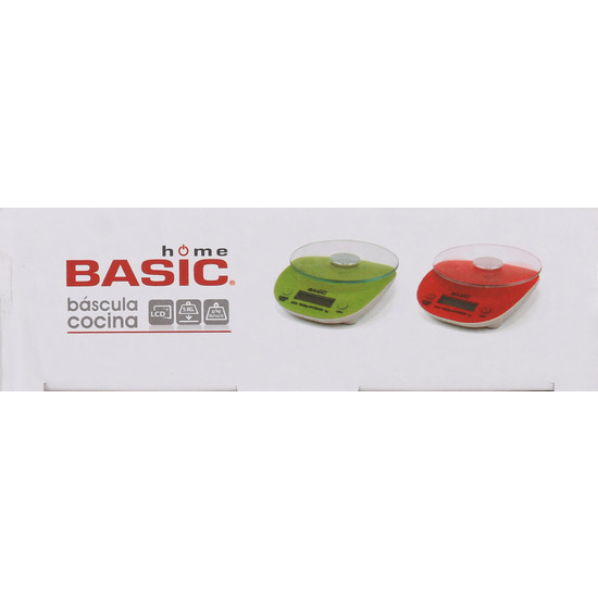 BASCULA COCINA DIGITAL 5KG BASIC HOME image 3