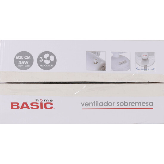 VENTILADOR SOBREMESA 30CM35W3VEL. BASIC HOME image 3