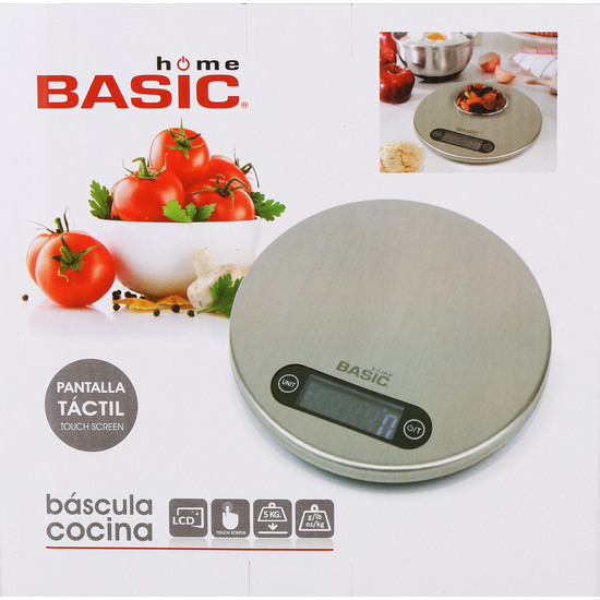 BASCULA COCINA DIGITAL 5KG RED BASIC HOME image 3