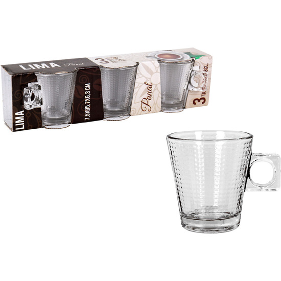 SET 3 TAZAS CAFE 8 CL LIMA PANAL image 0