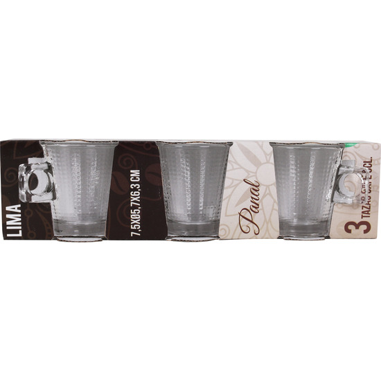 SET 3 TAZAS CAFE 8 CL LIMA PANAL image 1