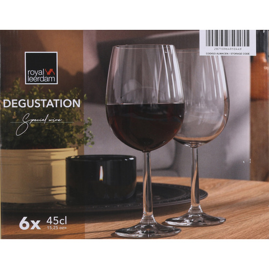 EK SET 6 COPAS VINO 45CL DEGUSTATION image 1