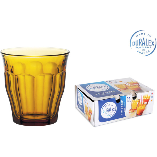 EK SET 6 VASO 25CL AMBAR PICARDIE image 0