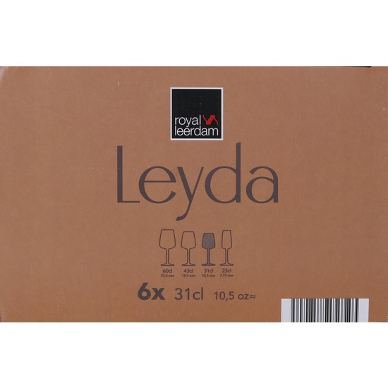 SET 6 COPAS VINO 31CL LEYDA image 3