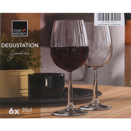 EK SET 6 COPAS VINO 35CL DEGUSTATION image 1