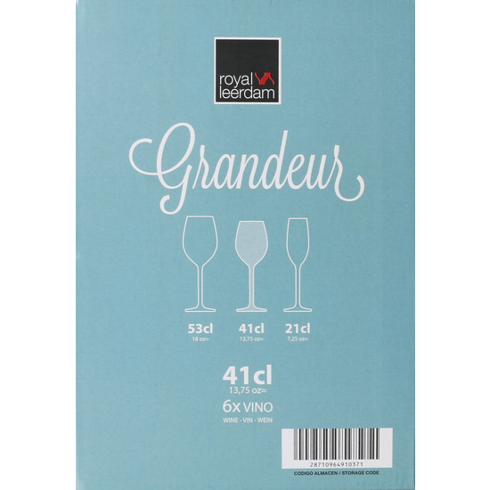 SET 6 COPAS VINO 41CL GRANDEUR image 2