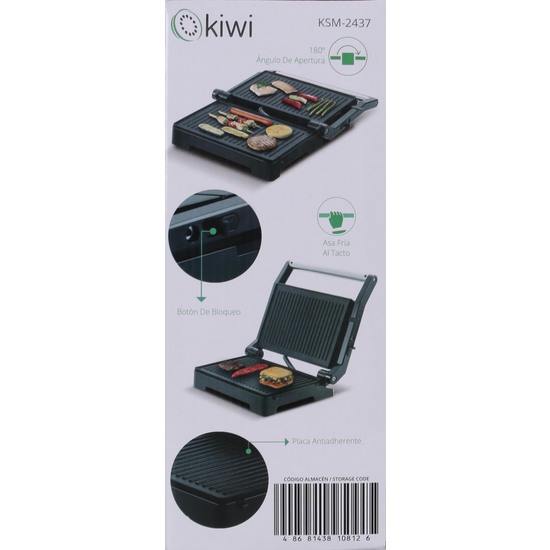 GRILL DOBLE 1000W GRILL:23X14.5 180/105 AP image 2