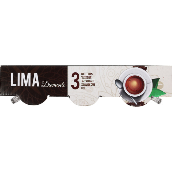 SET 3 TAZAS CAFE 8 CL LIMA DIAMANTE image 3