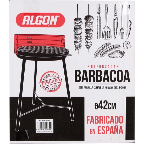 BARBACOA REDONDA C/REFUERZO 42CM ALGON image 1