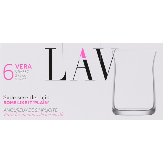 SET 6 VASOS 275CC VERA image 1