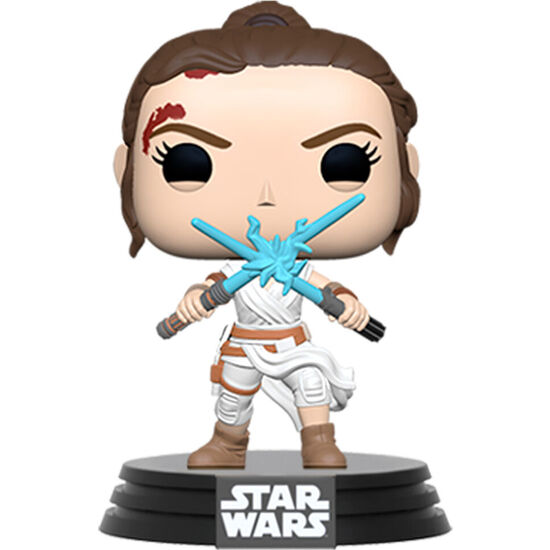 FIGURA POP STAR WARS THE RISE OF SKYWALKER REY WITH LIGHT SABERS image 0
