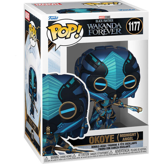 FIGURA POP MARVEL BLACK PANTHER WAKANDA FOREVER OKOYE image 0