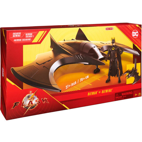 VEHICULO BATWING + BATMAN DC COMICS 30CM image 1