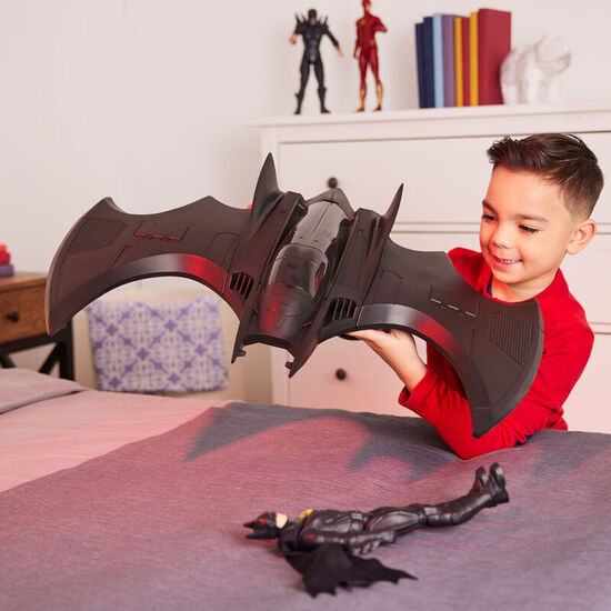 VEHICULO BATWING + BATMAN DC COMICS 30CM image 2