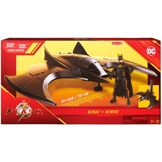 VEHICULO BATWING + BATMAN DC COMICS 30CM image 3