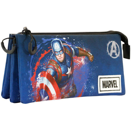 PORTATODO FULL CAPITAN AMERICA MARVEL TRIPLE image 0