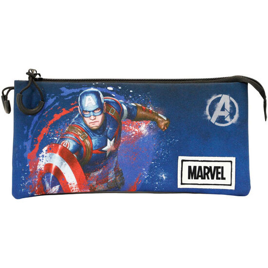 PORTATODO FULL CAPITAN AMERICA MARVEL TRIPLE image 1