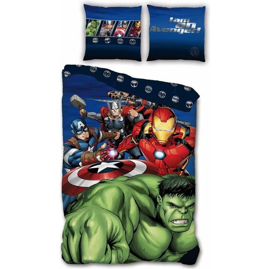 FUNDA NORDICA VENGADORES AVENGERS MARVEL CAMA 90CM MICROFIBRA image 0