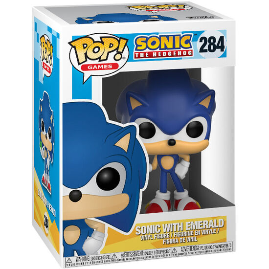 FIGURA POP SONIC WITH EMERALD image 0