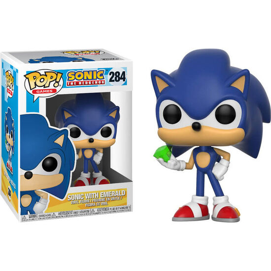 FIGURA POP SONIC WITH EMERALD image 2