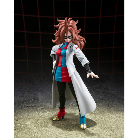 FIGURA SH FIGUARTS ANDROIDE 21 LAB COAT DRAGON BALL FIGHTERZ 15CM image 0