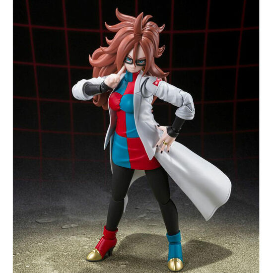 FIGURA SH FIGUARTS ANDROIDE 21 LAB COAT DRAGON BALL FIGHTERZ 15CM image 2