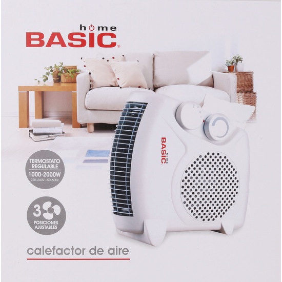 CALEFACTOR AIRE 10002000W 2 POSICI BASIC HOME image 1